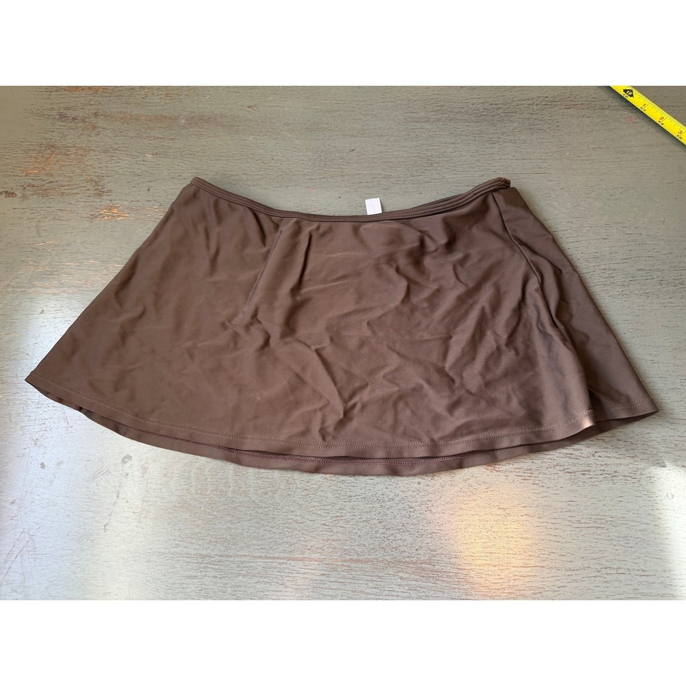 GapBody Womens Brown Swim Skirt Swimsuit Bottom Cover Up Size XS